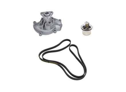 Kit de inserción de bomba de agua, correa y termostato Porsche 957 Cayenne S / GTS / turbo - 94810603301, 94810612500, 94810612501, 7PP903137, 95510225100